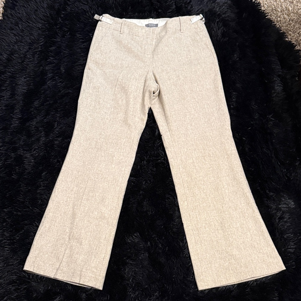 Ann Taylor Classic Beige Straight Leg Pants